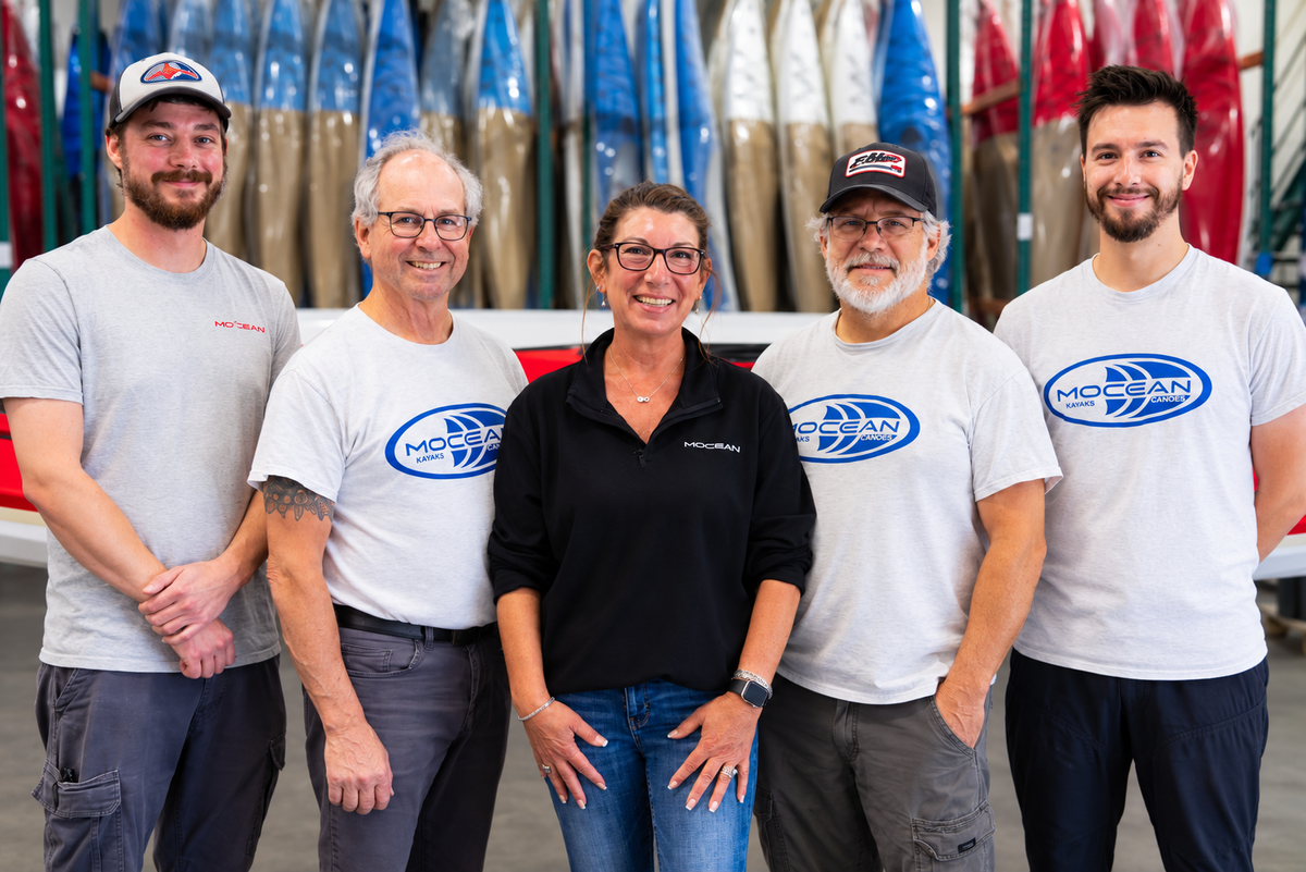 Mocean Kayak Team wearing Mocean Apparel